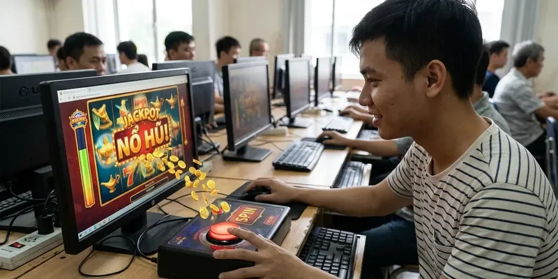 Thao tác xoay và kích hoạt chế độ nổ hũ